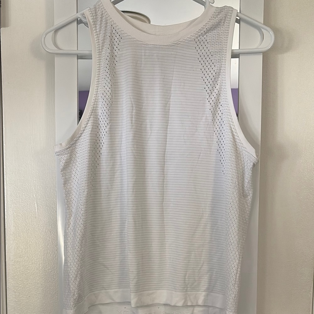 White Sleeveless Top